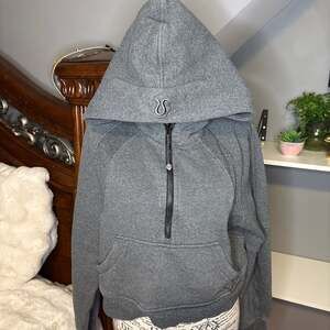 LULULEMON Gray Scuba Oversized Half-Zip Hoodie Size Small